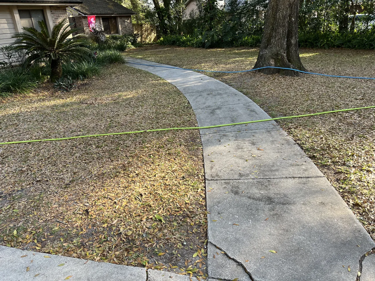 Walkway before